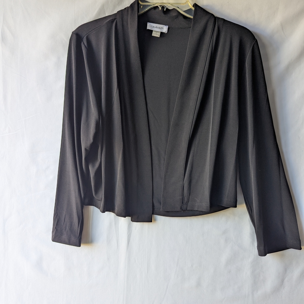 Calvin Klein Charcoal Open Front Cardigan